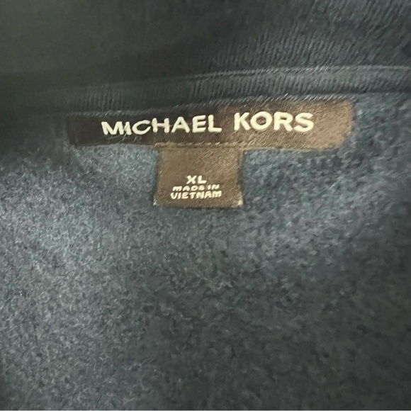 Michael Kors Women’s Full Zip Sweatshirt Sz XL Navy Blue NO Size/Material Tag - Picture 7 of 11